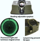 AOFAR Military Compass,AF-4580 Lensatic Sighting, Waterproof and Shakeproof with Map Measurer Distance Calculator, Pouch for Camping, Hiking | Camouflage — 5