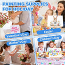 ESRICH 48 Pack Canvas Boards for Painting, Paint Canvas for Adults & Kids | 48 Pack(4x4 4x6 5x6 6x6 8x10 10x10 9x12 11x14) — 6