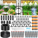 260FT Drip Irrigation System Kit, Automatic Drip Irrigation Kit with 1/2 inch Hose 1/4 inch Distribution Tubing and Accessories for Greenhouse, Yard, Lawn | 260 FT (40FT Main tube + 220FT Distribution tube) — 1