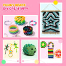 Simetufy 6000Pcs Pony Beads Bulk 30 Colors Rave Kandi Bracelet Making Kit — 7