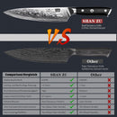 SHAN ZU Chef Knife 8 Inch Japanese Steel Damascus Kitchen Knife