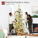 Best Choice Products Pre-Lit Sparse Christmas Tree 6ft Artificial Pine Holiday Décor Aspen Noble Fir w/ 2-in-1 White & Multicolor LED Lights — 5
