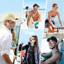 Duduma Polarized Sports Sunglasses for Men Women Running Cycling Fishing Golf Driving Shades Sun Glasses Tr90 | One Size | Black Matte Frame With Pink Lens — 5