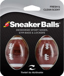 Sneaker Balls Odor-Fighting Shoe Fresheners, Eliminates Unpleasant Smells, Perfect For Sneakers, Gym Bags, Gear Bags, Drawers, Lockers, And More!, Football, 2 Pack — 1
