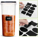 Utopia Kitchen Cereal Containers Storage Set with Lids, 4 Pack, 4L, Clear