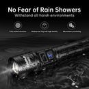 TrixHub Rechargeable Flashlights 2 Pack Super Bright High Lumens Flashlight | Black — 7