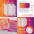 Easy Cut Stencil Sheet Set of 24-12x12 Mylar for Cricut Vinyl Cutting — 7
