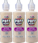 TULIP Puff Fabric Paint, 4 fl oz 3-Pack, Permanent Fabric Paint for Clothes & DIY Projects, Glitter Gold | Xmas — 1