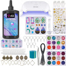 LET'S RESIN 250g UV Resin Jewelry Making Kit, 153Pcs Starter Kit with Light — 1