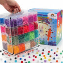14000Pcs Pony Beads Kit, 40 Colors Rave Kandi Beads Bracelet Making Kit — 5