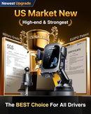 YRU True Military-Grade [360° Rotation Suction] 2026 Ultimate Car Phone Holder Mount 【90+LBS Safest Strongest & Patent Certs】 Dashboard Windshield Vent for iPhone 18 Pro Max Samsung Webcam,Gloss Black | Dark Black photo 3