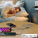 Multi Charging Cable 4ft 3Pack 3 in 1 Charger Cord, Multiple Rapid Cable 2