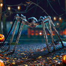 JOYIN 5ft Halloween Spider Outdoor Decorations, Scary Giant Large Spider Props for Halloween Outside Decor, Indoor Party Supplies and Yard Lawn Decoration, Brown — 8