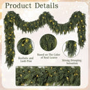 9FT Christmas Cedar Garland with Lights Prelit Pine Garland Christmas Decor — 3