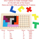 TOWO Wooden Pentomino Puzzle Game, Tangram Math Blocks for Kids — 3