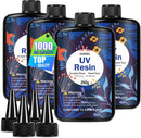 KISREL UV Resin 1000g, Hard Type UV Resin Kit for Craft Jewelry Making — 1