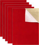 5PCS Self Adhesive Felt Sheet - Red Felt Sheets with Adhesive Backing for Drawer/Jewelry Box Liner (9" x 11") | 9"W x 11"L / 5 pieces — 1