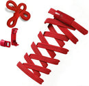 Aiboxin Elastic No Tie Shoelaces for Kids Adults Tieless Stretch Shoe Laces | Red — 1