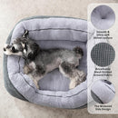 INVENHO Medium Dog Beds for Medium Dogs Washable, Rectangle Dog Bed Medium Size Dog, Orthopedic Dog Bed, Warming Soft Calming Sleeping Puppy Bed Durable Pet Bed with Anti-Slip Bottom M(30"x24"x9") — 2