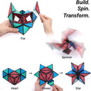 TOSY Magnet Pyramid Stone - 1 Cube Transforms into 1 Billion Shapes (Bunny, Egg Basket, Flowers, Heart…), 243 Rare Earth Magnets, Holographic Design, Puzzle/STEAM Toy, Easter Birthday Gift, 2-Pack — 4