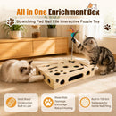 Cat Scratch Puzzle Enrichment Box, Wooden Interactive Toy for Indoor Cat — 2