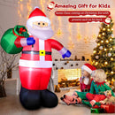 8 FT Christmas Inflatables Santa Claus Outdoor Decorations, Blow Up Santa Claus with Gifts Bag, Big Santa Carrying Presents Sack, Built-in LED Light, Xmas Outside Decor for Front Back Yard Garden Lawn — 5