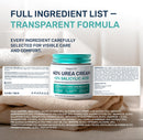 Urea Cream 40 Percent for Feet Maximum Strength - Urea Foot Cream and Callus Remover, Exfoliating Heels Cream with Salicylic Acid - Dry Cracked Foot Lotion Urea, Ceramides, Tea Tree Oil, 4.3 oz — 7