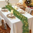 Lvydec Lighted Christmas Pine Garland Decoration, 6ft Artificial Cedar Cypress Christmas Greenery Garland with Lights for Holiday Mantel Fireplace Table Centerpiece — 7