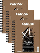 Canson XL Series Pen & Ink, white, 7x10 | Side Wire — 7