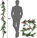 winemana 6 FT Pre-lit Artificial Christmas Garland with Lights for Mantle — 3
