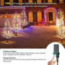 6FT Lighted Birch Tree with 1300 LED Lights, Twinkle Light Brown Christmas Tree with Timer IP44 Waterproof for Indoor Outdoor Festival Wedding Party Christmas Decorations — 2