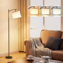Ambimall 60" Modern Floor Lamp with Beige Shade, 9W LED Bulb — 1