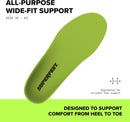 Superfeet All-Purpose Wide-Fit Support Insoles (WideGreen) for Wide Feet (3E-6E) & All-Day Workers — 2