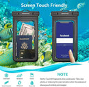 4 Pack 8.5“ Waterproof Cell Phone Pouch - Underwater Dry Bag Case Lanyard -Water Proof Clear Holder Protector for iPhone 17 16 Pro Max Plus Air Samsung Galaxy S25 Ultra Note for Beach Swimming — 6