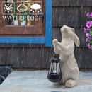 Garden Statues Rabbit with Solar Lights- Bunny Figurine Outdoor Rabbit Fall…