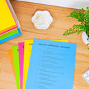 Astrobrights Mega Collection, Colored Paper, "Brilliant" 5-Color Assortment, 625 Sheets, 24 lb/89 gsm, 8.5" x 11 - MORE SHEETS! (91684) | 1 Ream — 3