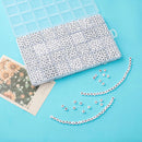 1400pcs Letter Beads, 4x7 mm Acrylic Alphabet Beads, Beads for Jewelry and Bracelet Making, in 28 Grid Box (White… — 8