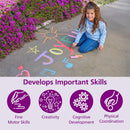 Colorations Jumbo Washable Sidewalk Chalk Set, 20 Pieces, 8 Assorted Colors — 3