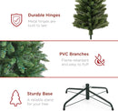 Best Choice Products 6ft Artificial Pencil Christmas Tree with LED Twinkling Lights, Pre-Lit Spruce Realistic Holiday Xmas Décor, 250 Lights, 618 Tips — 6
