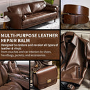 Leather Recoloring Balm and Scratch Repair Kit, Medium Brown Leather Restorer for Couches, Furniture, Car Seats, Leather Paint & Stain — 5
