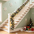 HipTree 9FT Christmas Garland with Lights for Mantel with Timer — 5