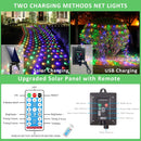 21x5FT Solar Christmas Net Lights Outdoor Waterproof with Remote — 5