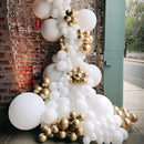 Voircoloria 130pcs White Party Balloons Garland Arch Kit, 18 12 10 5 Inch | 03 White | 5/10/12/18 inch - 130pcs — 6