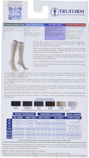 Truform 20-30 mmHg Compression Stockings for Men and Women, Knee High Length, Closed Toe | שחור | Medium (1 Pair) (Pack of 2) | Microfiber Knit — 3