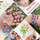 Redtwo 4mm Seed Beads for Bracelets, 24 Colors 3400Pcs Bracelet Making Kit — 7