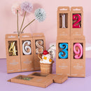 PHD CAKE 2.76 Inch Elegant Gold 8 Number Birthday Candles, Gold Number Candles, Cake Number Candles, Party Celebration — 5