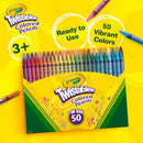 Crayola Twistables Colored Pencil Set (50ct), Cool Back to School Supplies for Kids, No Sharpen Colored Pencils for Girls & Boys, 4+ [Amazon Exclusive] — 6