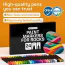 ARTISTRO 24 Rock Acrylic Paint Marker Pens - Rock Painting Kit | 24 Rock Markers — 7