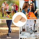 1/2 Inch Heel Lifts for Leg Length Discrepancy Gel Height Increasing Insoles Soft Shoe Lifts for Women Men Uneven Legs Comfort Half Foot Insoles for Heel Pain - Brown — 6