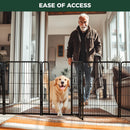 FXW Dog Gate, Extra Wide Adjustable for Openings Up to 83", 40" H